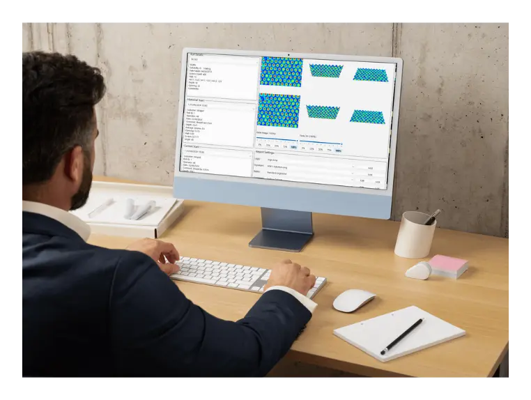 Erweiterte Rasterwalze Audit Report Tool