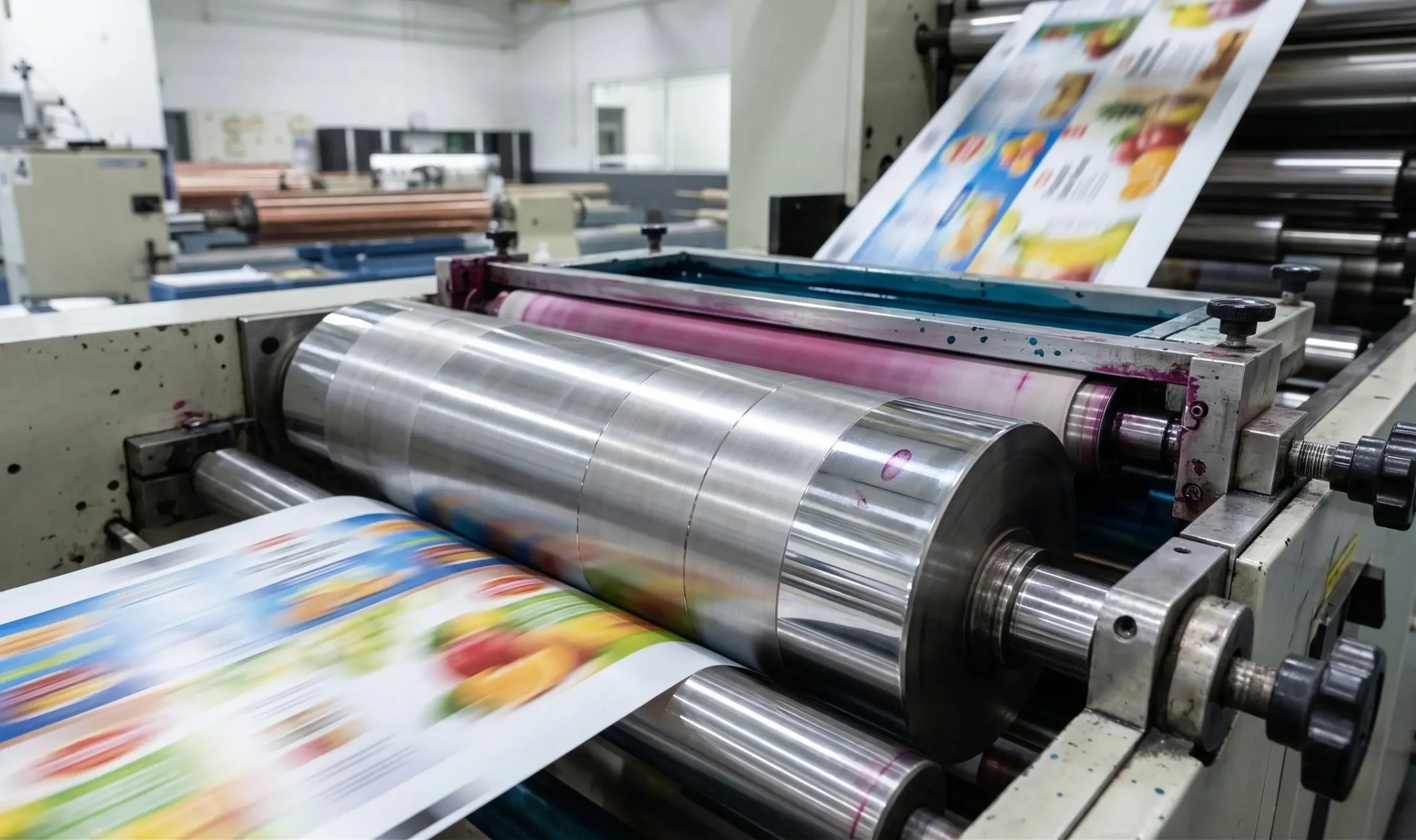 Anilox roll flexo press printing