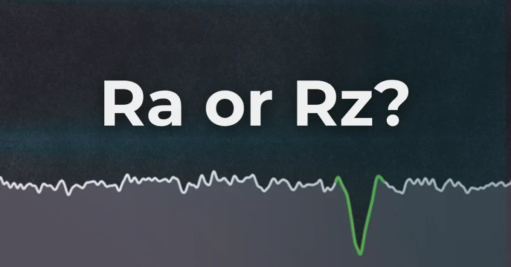 Ra or Rz? A surface profile line with one deep pit
